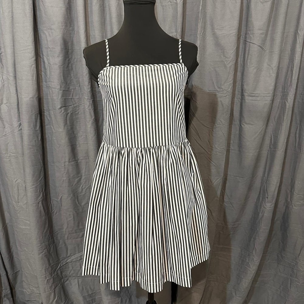 French Connection Black and White Mini Sundress